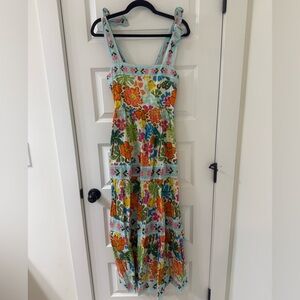 Beach Riot Colorful Floral Smocked Dress